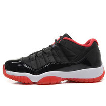 耐克aj11男鞋乔丹11代女鞋伽马蓝黑红乔11红外线黑白篮球鞋528895012(黑红)