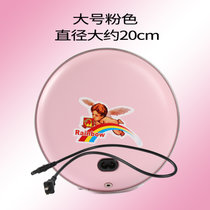 彩虹TB23电热暖手器（大号）暖手宝 暖手饼 电热饼 充电式防爆安全放心(暖手宝粉色)