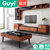 古宜（Guyi） 古宜 北欧电视柜实木贴皮 钢化黑玻璃茶几斗柜 客厅家具组合现代小户型(0.64米斗柜)