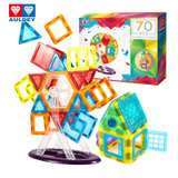 奥迪双钻儿童玩具磁力窗彩窗磁力片70件DL391231 国美超市甄选