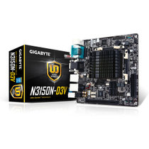 技嘉（GIGABYTE）N3150N-D3V主板（N3150/集成4核CPU迷你ITX/支持DDR3笔记本内存)