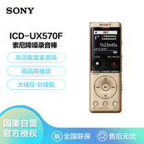 索尼（SONY）ICD-UX570F 取证会议学习 4G专业高清降噪录音笔 金色