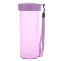 特百惠水杯 塑料杯子男女便携随手杯简约儿童学生水杯430ml-雏菊紫