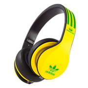 Monster 魔声 YAO SOLAR adidas 三叶草限量版 头戴式 耳机黄绿官方标配(黄绿)