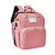 TP妈咪双肩包多功能折叠式防泼水外出母婴包尿布包双肩背包TP2031(粉色)