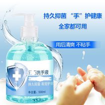 抑菌洗手液家用清香型泡沫气味温和持久抑菌学生儿童成人通用清洁便携(1瓶共500ml)