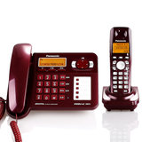 松下（Panasonic）KX-TG70CN-1 无绳电话子母机 中文固定电话座机 (石榴红 一拖二)