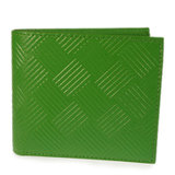 BOTTEGA VENETA男士绿色压纹双折短款钱夹605721-V0SQ1-3754绿色 时尚百搭