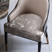 防水高端定制美式意式ART轻奢防滑餐椅垫坐垫套罩美家配套中欧式(香槟金包边款)