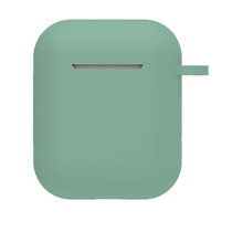 airpods二代保护套 适用苹果蓝牙耳机一代液态硅胶手感连体保护套(苹果耳机套-1/2代-2暗夜绿)