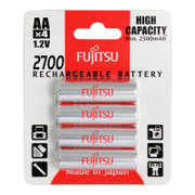 日本（Fujitsu）富士通HR-3UAEX(4B)5号镍氢高容量充电电池AA4节套装