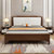 吉木多 美式实木床主卧双人床1.5米经济型现代简约1.8m储物婚床(1.5*2米（胡桃色+白） 床+床垫)