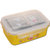 臻酷 304不锈钢学生保温饭盒儿童便当保鲜盒(橙色学生饭盒（带分隔） 容量900ML)