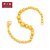 周大福珠宝首饰光沙珠串足金黄金手链（计价工费168）F157031