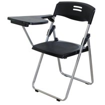虎源萨尚弓形 折叠椅办公椅会议椅培训椅塑料椅HY-D052(折叠椅会议椅培训椅塑料椅带写字板 默认)