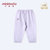 小米米minimoto男女童棉可开裆长裤睡裤童装家居服(紫色 52cm(0-3个月))