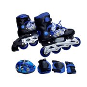 乐士（ENPEX）可调节溜冰鞋大礼包（蓝色）（S号）