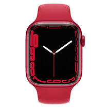 Apple Watch Series 7 智能手表GPS + 蜂窝款41 毫米红色铝金属表壳红色运动型表带MKHV3CH/A