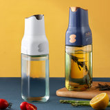 万芙乐重力感应自动开合油壶玻璃酱油醋瓶(金海蓝)