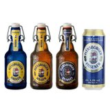 德国弗伦斯堡啤酒3只装特惠装全麦啤酒 柠檬啤酒 黑啤酒 送干啤酒听装