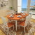 品尚美家 实木餐桌 餐桌椅组合可伸缩折叠餐桌 小户型  家具(撞色 1.38米单桌)
