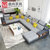 曲尚(Qushang) 沙发 布艺沙发 现代时尚可拆洗沙发 大小户型储物沙发组合(升级旗舰版/三件套)