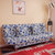 一米色彩 简易沙发折叠沙发床多功能两用双人单人小户型布艺沙发午休床懒人沙发(蓝白格子绒布 1.2米)