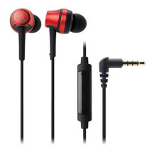 Audio Technica/铁三角 ATH-CKR50iS 手机通话线控带麦入耳式耳机(红)