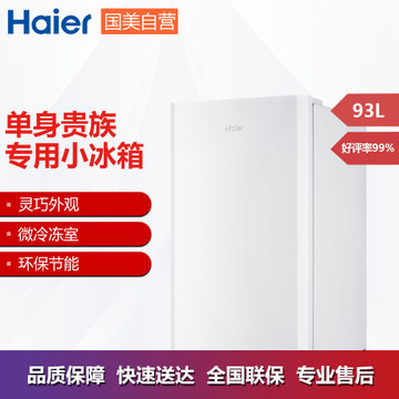 海尔(Haier)BC-93TMPF 93升 单门 冰箱 节能环保 白