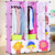 索尔诺组合式简易衣柜 儿童DIY组装衣橱折叠收纳家居组合衣柜(粉色 衣柜4512)