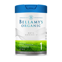 贝拉米(Bellamy‘s)有机婴儿配方奶粉1段白金版 (0-6月) 有机A2蛋白 800g/罐 澳洲原装进口(澳洲贝拉米白金1段 800g*6)