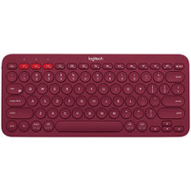罗技蓝牙键盘K380红