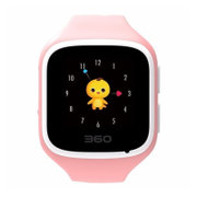 360儿童手表 巴迪龙儿童手表5s W562 360儿童卫士 智能彩屏电话手表(蜜桃粉 官方标配)