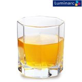 乐美雅Luminarc玻璃水杯玻璃八角水杯茶杯威士忌杯6只套