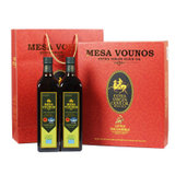 希腊进口 迈萨维诺 PDO特级初榨橄榄油 1L*2 高档精装礼盒装
