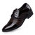男士休闲皮鞋商务鞋拼接圆头舒适透气男鞋系带k024(咖啡色 39)