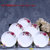 6只装盘子菜盘圆盘家用可微波餐具套装陶瓷骨瓷白瓷盘子中式餐具(粉黛佳人7英寸圆盘6个)