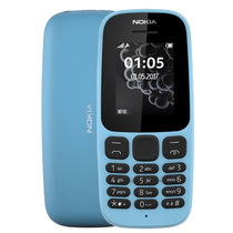 诺基亚（NOKIA）105 蓝色 黑色 直板按键 移动联通2G手机 老人手机 学生备用功能机 单卡(蓝色 官方标配)