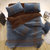 玛西亚床上用品法莱绒四件套运动风加厚保暖超柔珊瑚绒床单款纯色素色双拼色运动款包邮(蓝灰咖 小号：被套150*200)