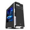 先马（SAMA）塔里克3侧透版黑 商务电脑游戏机箱 /支持ATX主板、背线、高塔CPU散热器、长显卡/台式机箱(黑色)