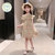 比得兔 女童连衣裙2021年夏装新款韩版中大童网红洋气夏季裙子草莓公主裙(140 图片色)