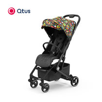 Qtus昆塔斯Q3婴儿推车超轻便折叠可坐可躺儿童伞车夏季遛娃小怪兽(Q3连雾紫联名款)