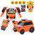 变形汽车飞机机器人玩具带发射器车模型手办拼装套装儿童男孩玩具(333-15)