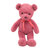 绒贝儿毛绒玩具十色熊毛绒玩具泰迪熊毛绒公仔新款玩具儿童礼物 生日礼物(草莓粉 高35cm)