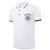 并力夏季新款男足球标志运动休闲翻领短袖POLO衫德国修身T恤(德国-白色 XL 180-185)