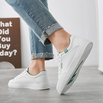 回力板鞋 小白鞋男士滑板鞋白色低帮透气潮流运动鞋40绿 国美超市甄选