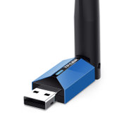 TP-LINK WDN5200H 免驱版双频外置USB无线网卡台式电脑笔记本接收器AP发射器(黑色 官方标配)