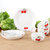 4个米饭碗+4根勺子+2个8英寸菜盘子碟子餐具套装油上彩日式青花瓷陶瓷器喝汤碗韩式家用