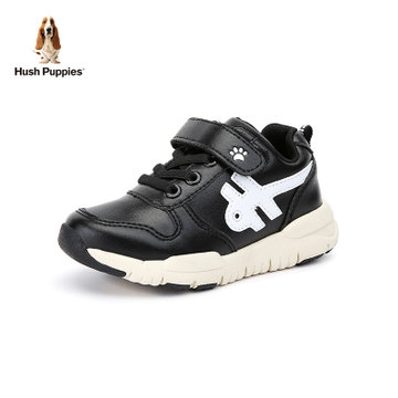 HushPuppies/暇步士童鞋2018新款中大童休闲鞋男童户外鞋DP9384(26码 黑色)