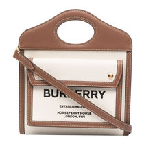 Burberry 女士拼色皮革斜挎包 8039361其他 时尚百搭